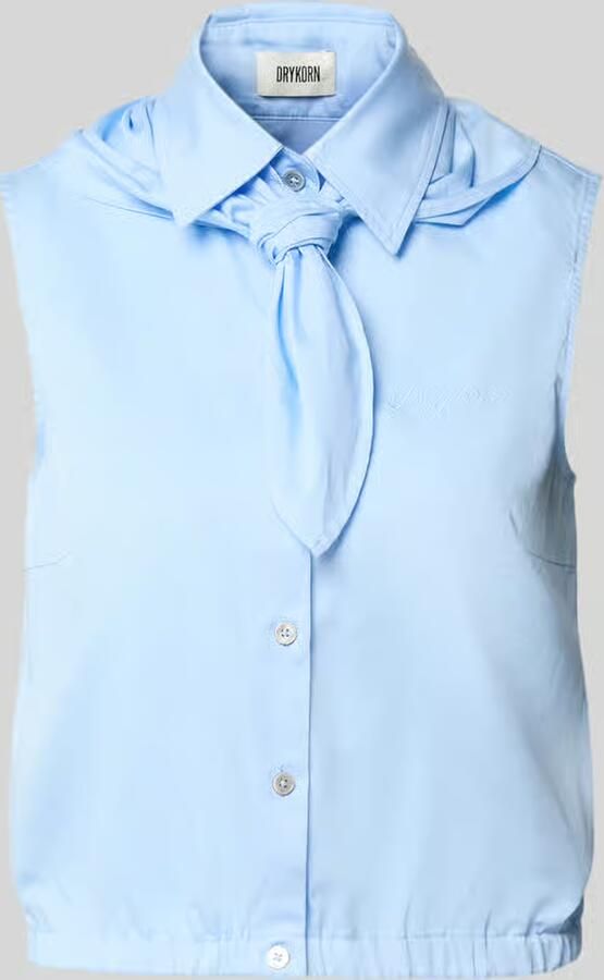 Drykorn regular fit top met logostitching model 'Tiriel' - Foto 2