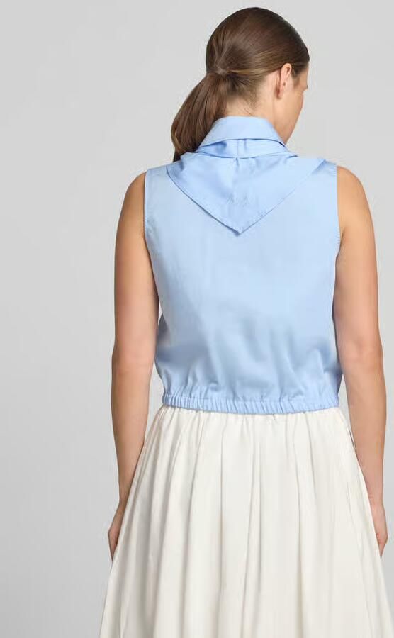 Drykorn regular fit top met logostitching model 'Tiriel'