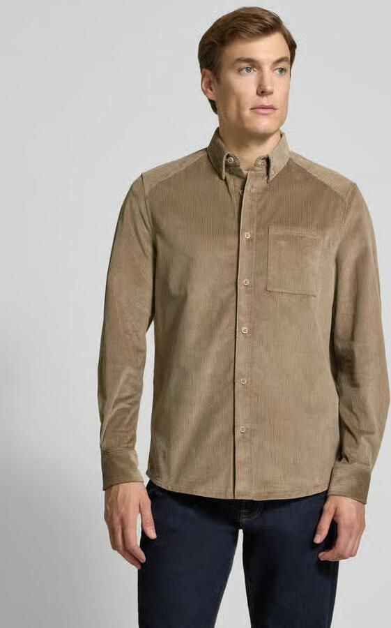 Drykorn Regular fit vrijetijdsoverhemd van corduroy met button-downkraag - Foto 2