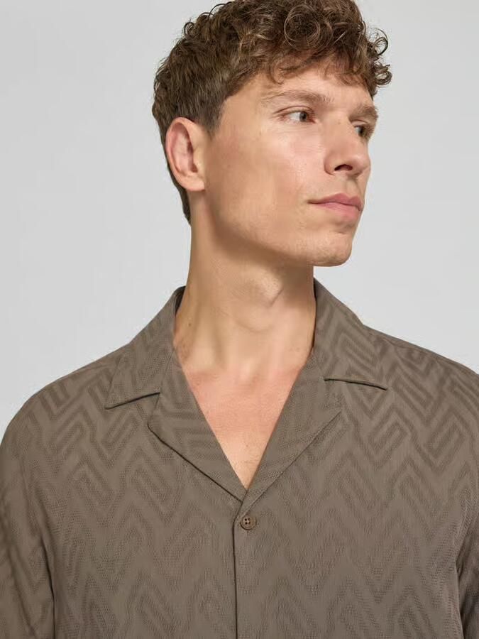 Drykorn regular fit vrijetijdsoverhemd van mix van viscose en katoen model 'Bijan'