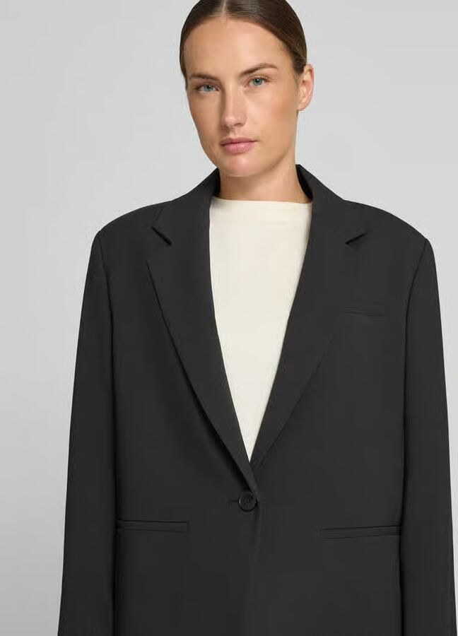 Drykorn relaxed fit blazer met paspelzakken model 'MOWTIE'