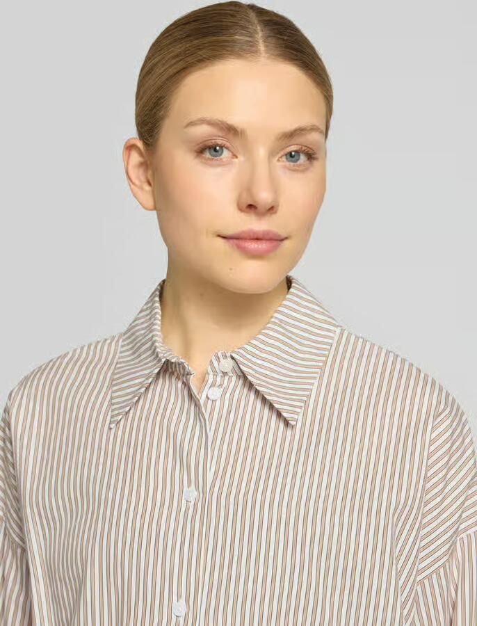 Drykorn relaxed fit blouse met overgesneden schouders model 'CLOELIA'
