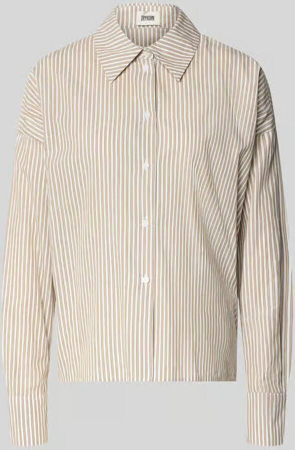 Drykorn relaxed fit blouse met overgesneden schouders model 'CLOELIA' - Foto 2