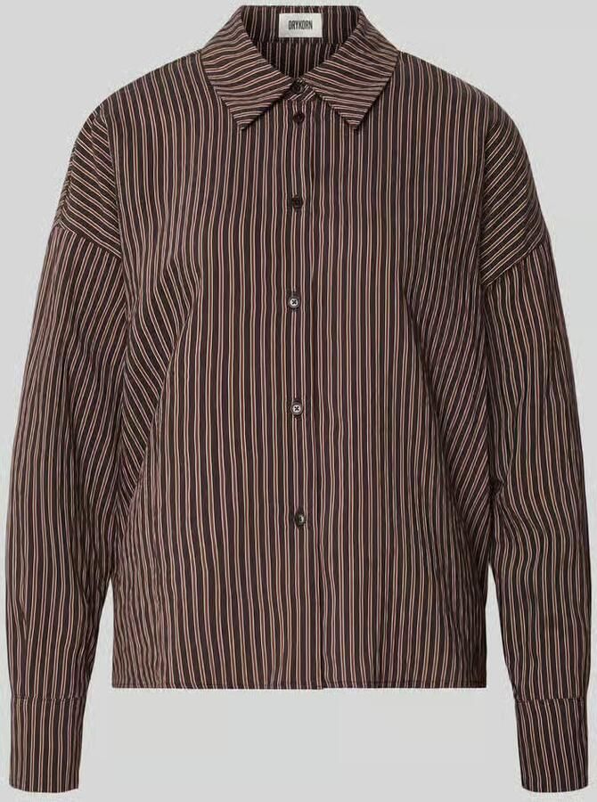 Drykorn relaxed fit blouse met overhangende schouders model 'CLOELIA'
