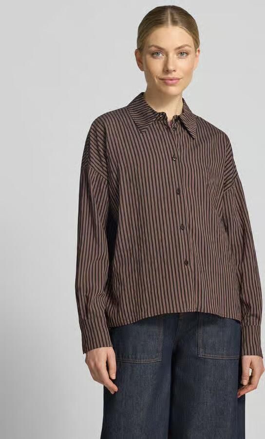 Drykorn relaxed fit blouse met overhangende schouders model 'CLOELIA' - Foto 3