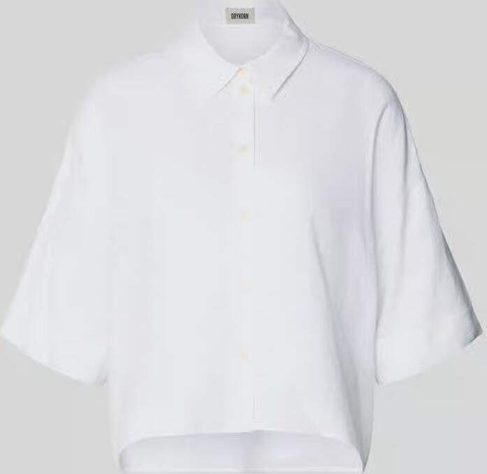 Drykorn relaxed fit blouse van linnen-viscosemix - Foto 2