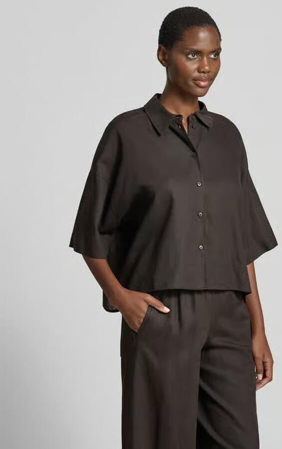 Drykorn relaxed fit blouse van linnen-viscosemix - Foto 3