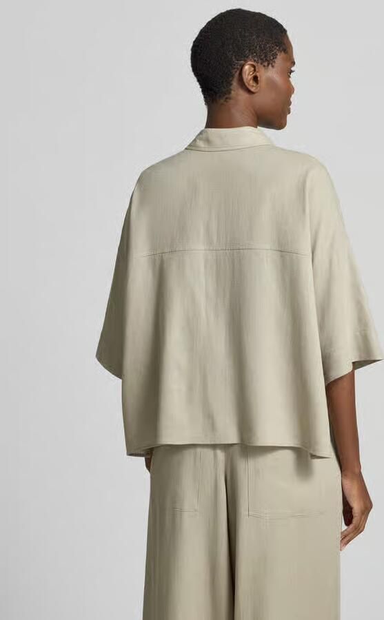 Drykorn relaxed fit blouse van linnen-viscosemix - Foto 2