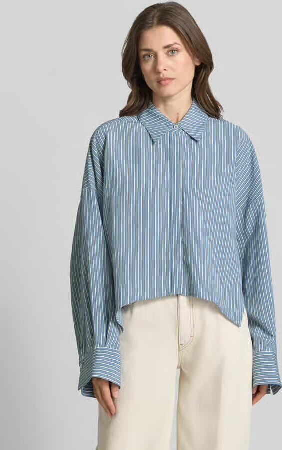 Drykorn relaxed fit blouse van viscosemix model 'OSHIA' - Foto 4