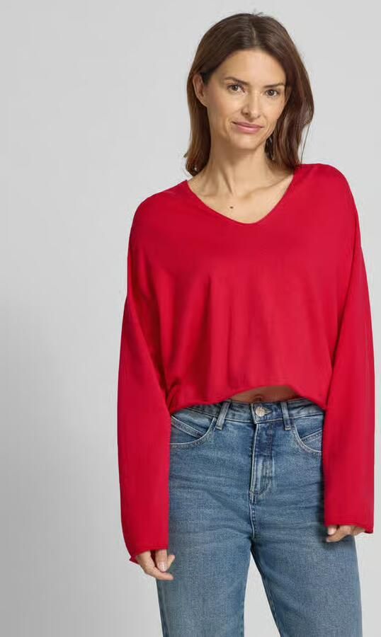 Drykorn Relaxed fit gebreide pullover met V-hals model 'SOMAIJA' - Foto 2