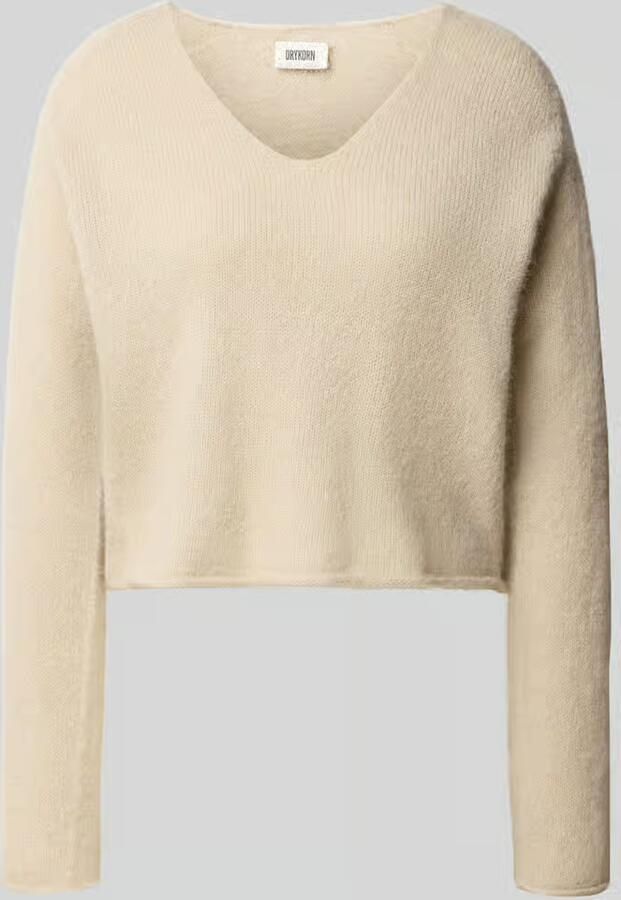 Drykorn relaxed fit gebreide pullover van alpacamix model 'SOMAIJA'