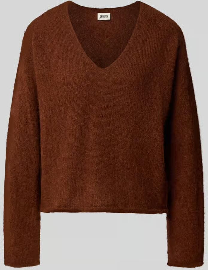Drykorn relaxed fit gebreide pullover van alpacamix model 'SOMAIJA'