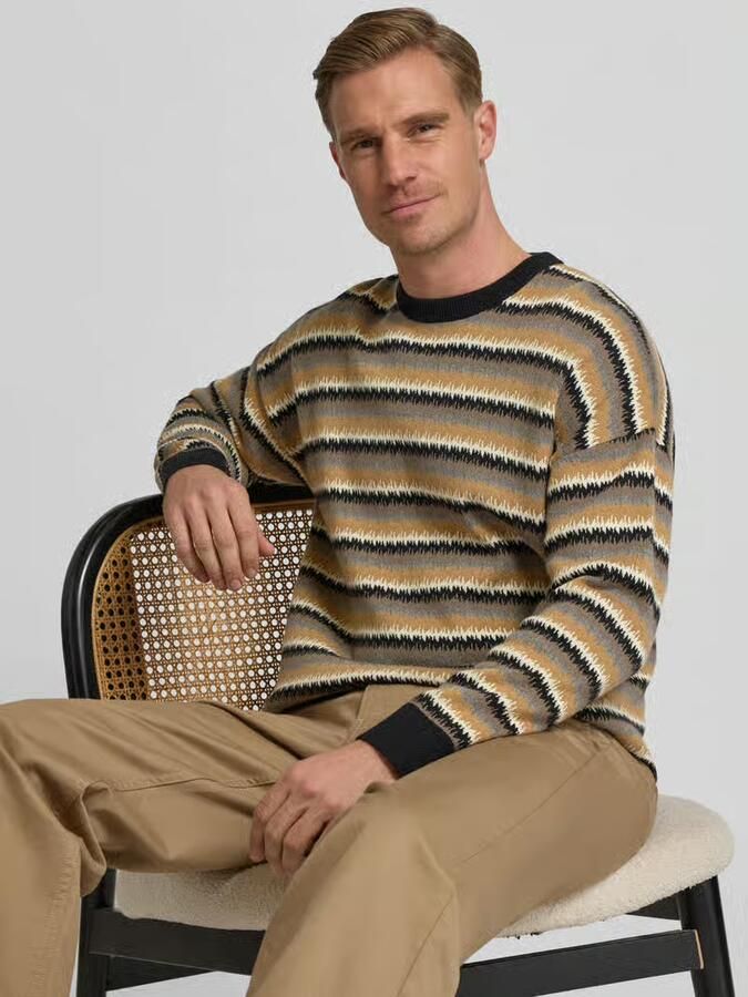 Drykorn Relaxed fit gebreide pullover van een mix van katoen en wol model 'Neelio' - Foto 2