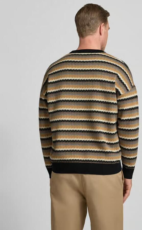 Drykorn relaxed fit gebreide trui van katoen-wolmix model 'Neelio'