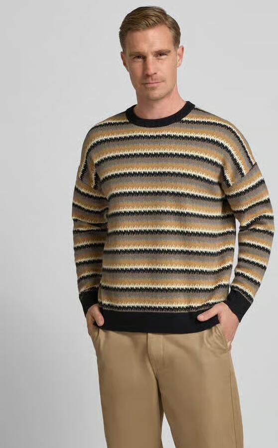 Drykorn relaxed fit gebreide trui van katoen-wolmix model 'Neelio' - Foto 4