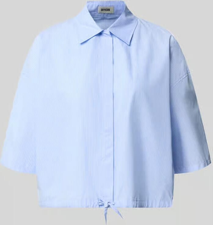 Drykorn relaxed fit overhemdblouse van puur katoen