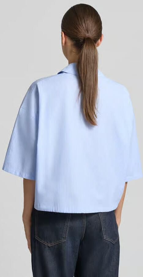 Drykorn relaxed fit overhemdblouse van puur katoen - Foto 2