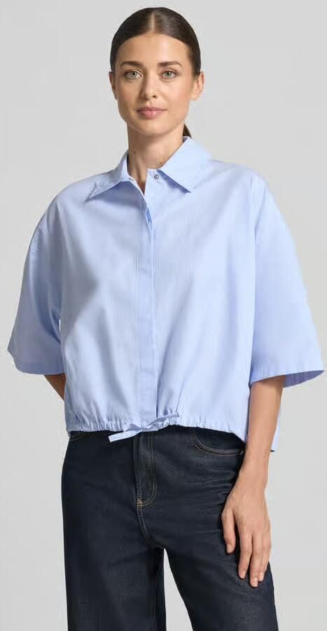 Drykorn relaxed fit overhemdblouse van puur katoen - Foto 3