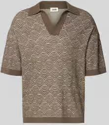 Drykorn relaxed fit poloshirt met V-hals model 'LAURENZZO'