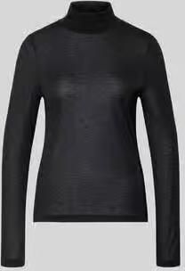 Drykorn Semitransparante Slim Fit Coltrui Longsleeve Black Heren - Foto 4