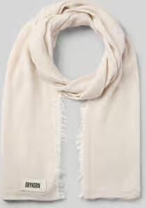 Drykorn Sjaal met Labeldetail en Met linnen en viscose Model 'PLINA'