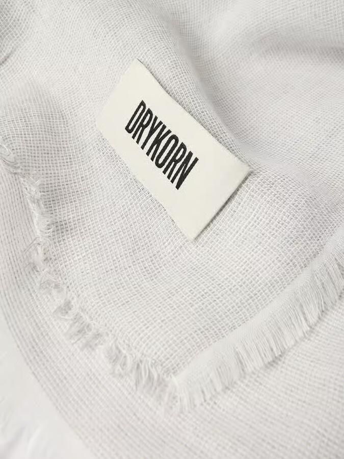 Drykorn Sjaal met labeldetail en linnen model 'PLINA' - Foto 2