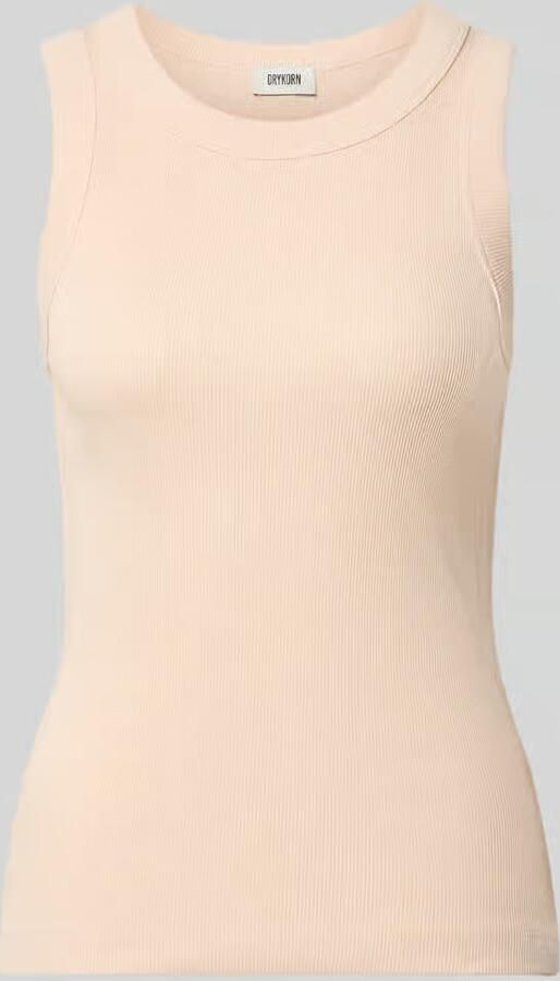 Drykorn skinny fit tanktop van puur katoen