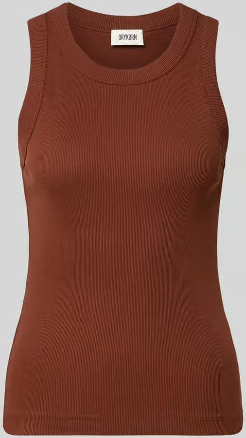 Drykorn skinny fit tanktop van puur katoen