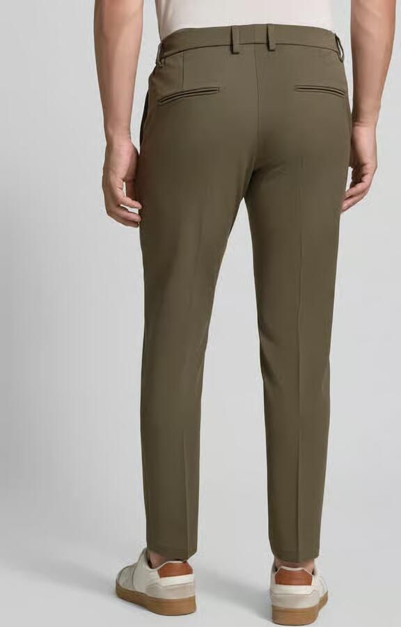 Drykorn Slim fit stoffen broek met persplooien model 'Ajend'