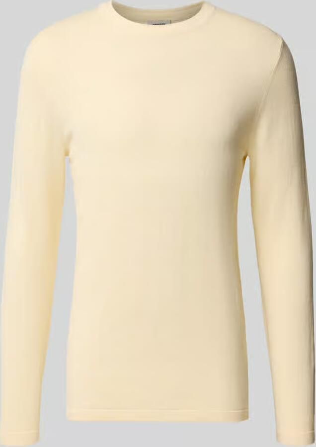 Drykorn Slim fit gebreide pullover van mix van katoen en wol - Foto 2
