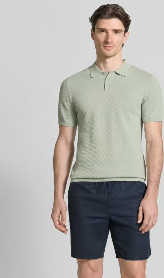 Drykorn slim fit poloshirt in brei-look model 'TRITON' - Foto 4