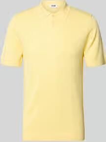 Drykorn slim fit poloshirt met korte knoopsluiting model 'TRITON'