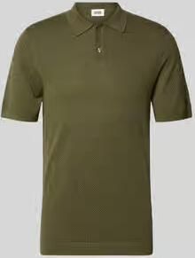 Drykorn slim fit poloshirt met korte knoopsluiting model 'TRITON'