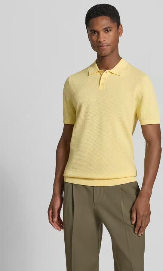 Drykorn slim fit poloshirt met korte knoopsluiting model 'TRITON' - Foto 2