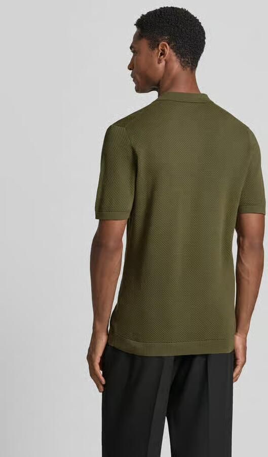 Drykorn slim fit poloshirt met korte knoopsluiting model 'TRITON' - Foto 2
