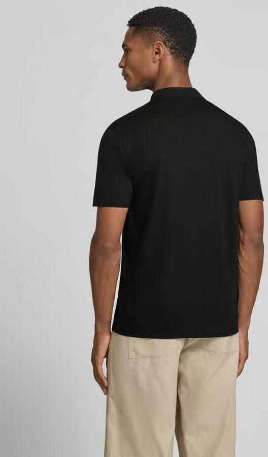 Drykorn 520101 Louis 10 T-shirt met stand-up kraag 1000 Zwart Heren - Foto 2
