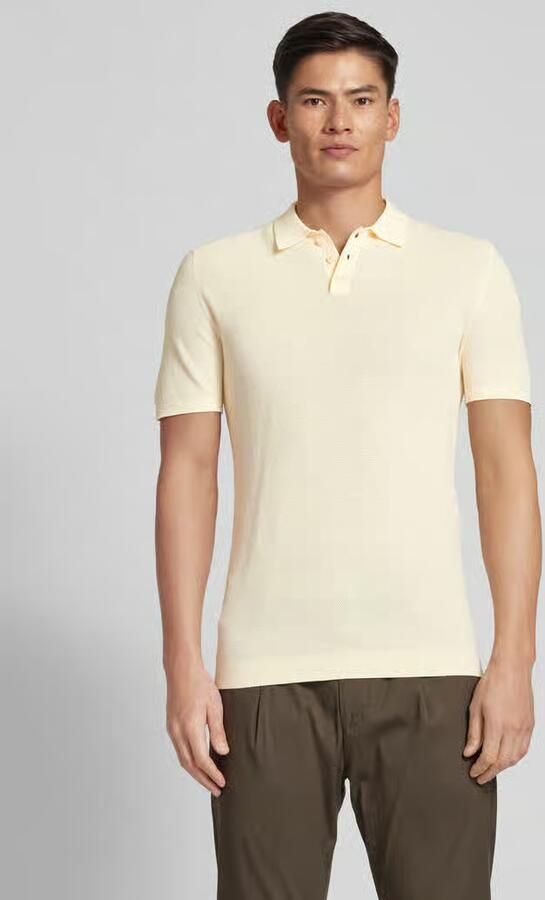 Drykorn Slim fit poloshirt met structuurmotief model 'Triton' - Foto 4