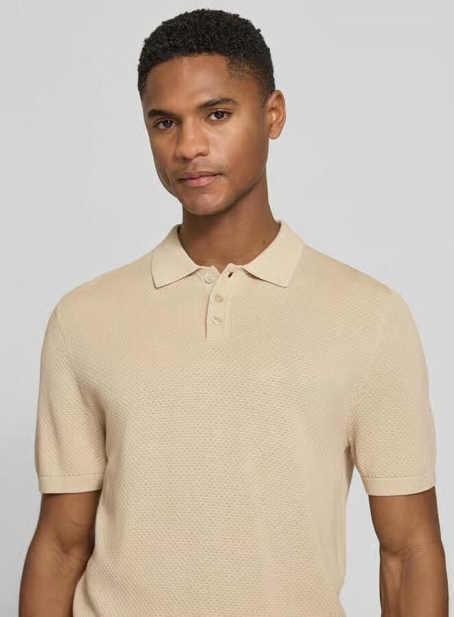 Drykorn slim fit poloshirt met structuurpatroon model 'TRITON' - Foto 3