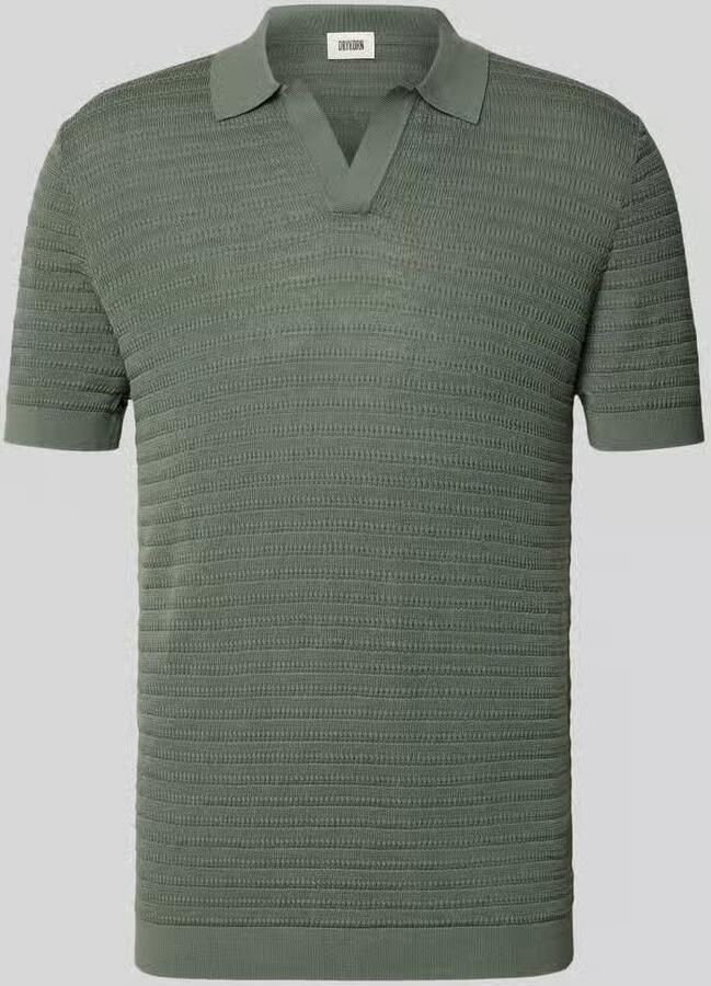 Drykorn slim fit poloshirt met V-hals model 'Braian' - Foto 2