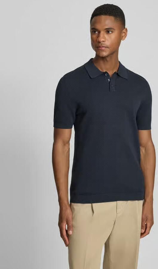 Drykorn Slim fit poloshirt met structuurmotief model 'TRITON' - Foto 4