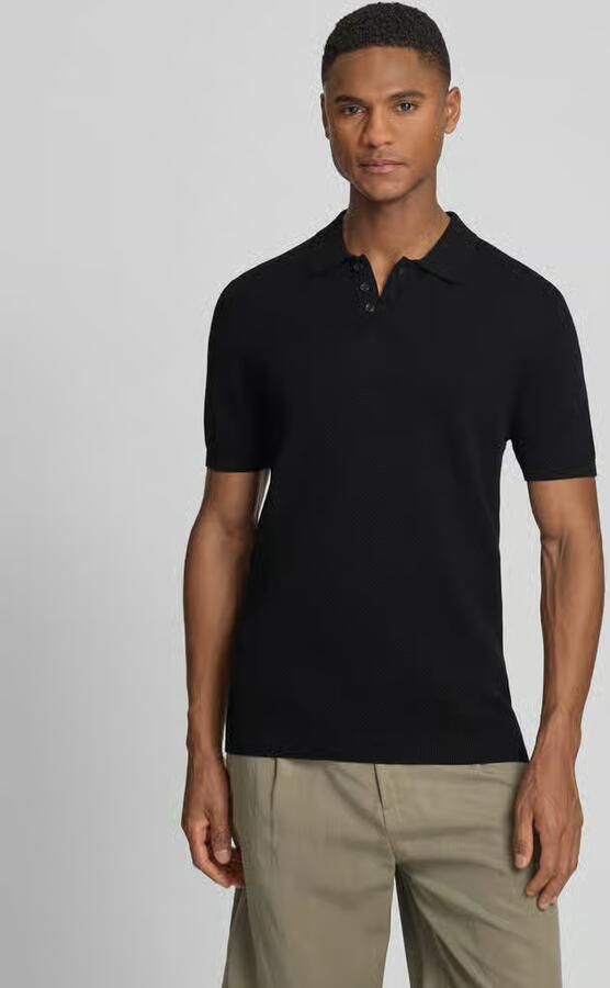 Drykorn Slim fit poloshirt met structuurmotief model 'TRITON' - Foto 3