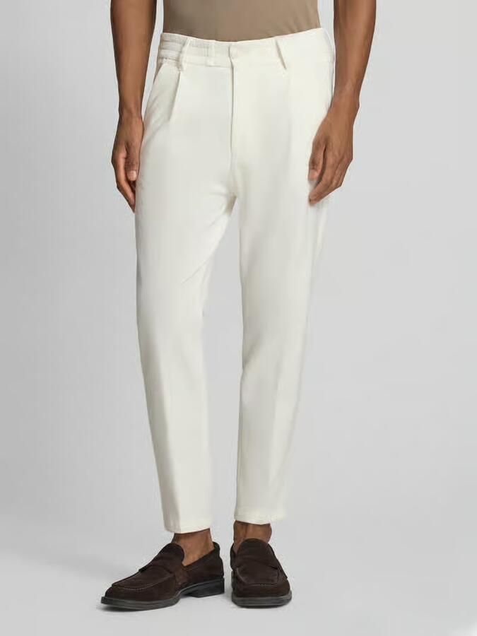 Drykorn Slim fit stoffen broek met plooi in de taille model 'Chasy' - Foto 2