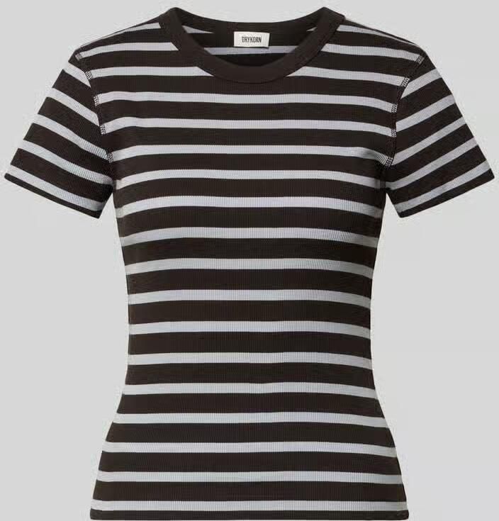 Drykorn slim fit T-shirt in riblook model 'Koale' - Foto 2