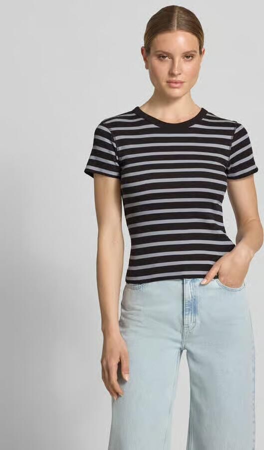 Drykorn slim fit T-shirt in riblook model 'Koale' - Foto 3