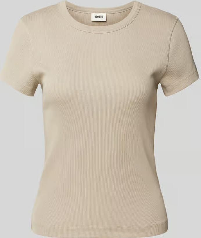 Drykorn Slim fit T-shirt met ronde hals model 'KOALE' - Foto 2