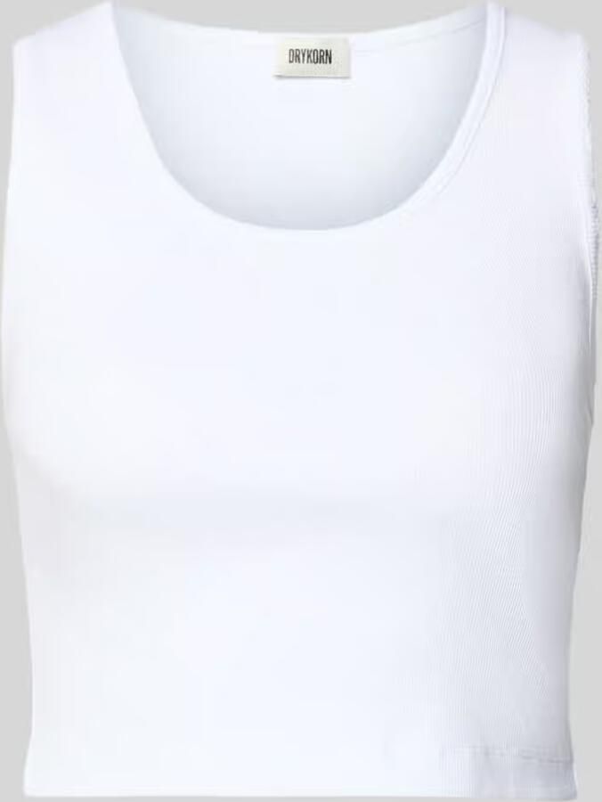 Drykorn slim fit top met sierrand model 'Tiora' - Foto 2