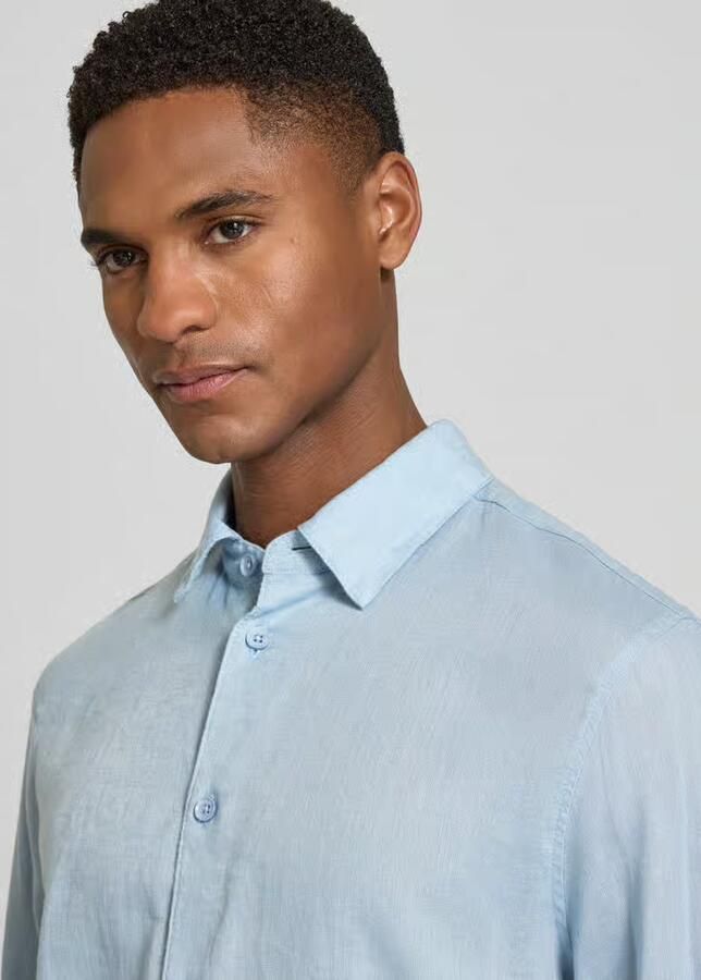 Drykorn slim fit vrijetijdshemd van linnen-katoenmengsel model 'RAMIS'