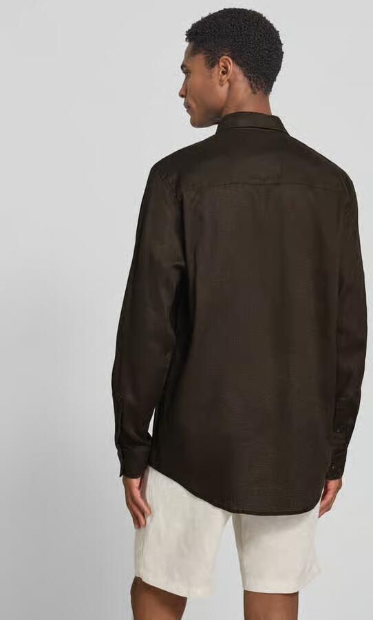 Drykorn slim fit vrijetijdshemd van linnen-katoenmengsel model 'RAMIS' - Foto 2