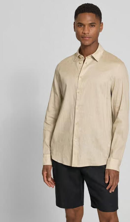 Drykorn slim fit vrijetijdshemd van linnen-katoenmengsel model 'RAMIS' - Foto 3