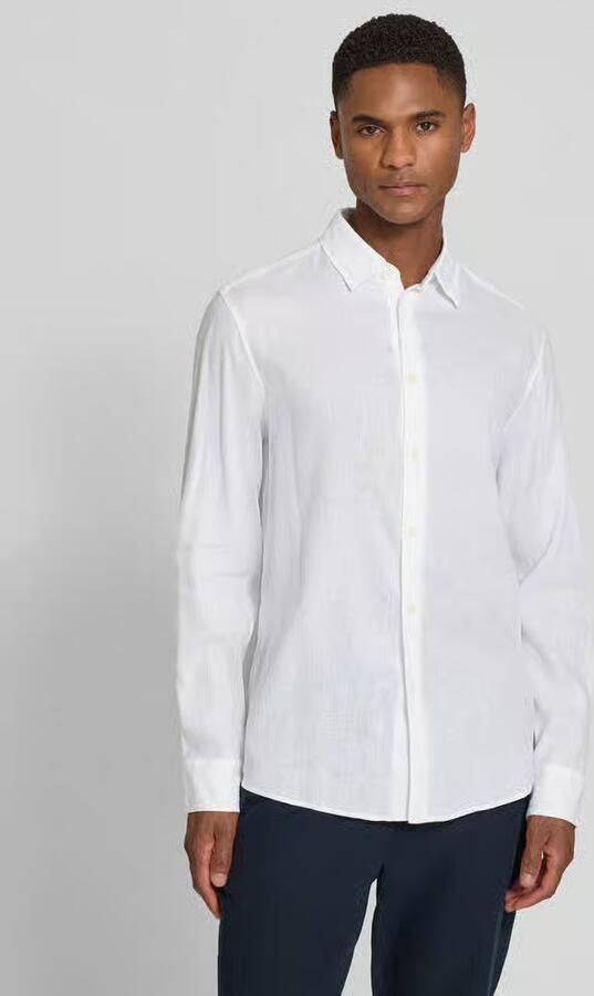 Drykorn slim fit vrijetijdshemd van linnen-katoenmengsel model 'RAMIS' - Foto 4
